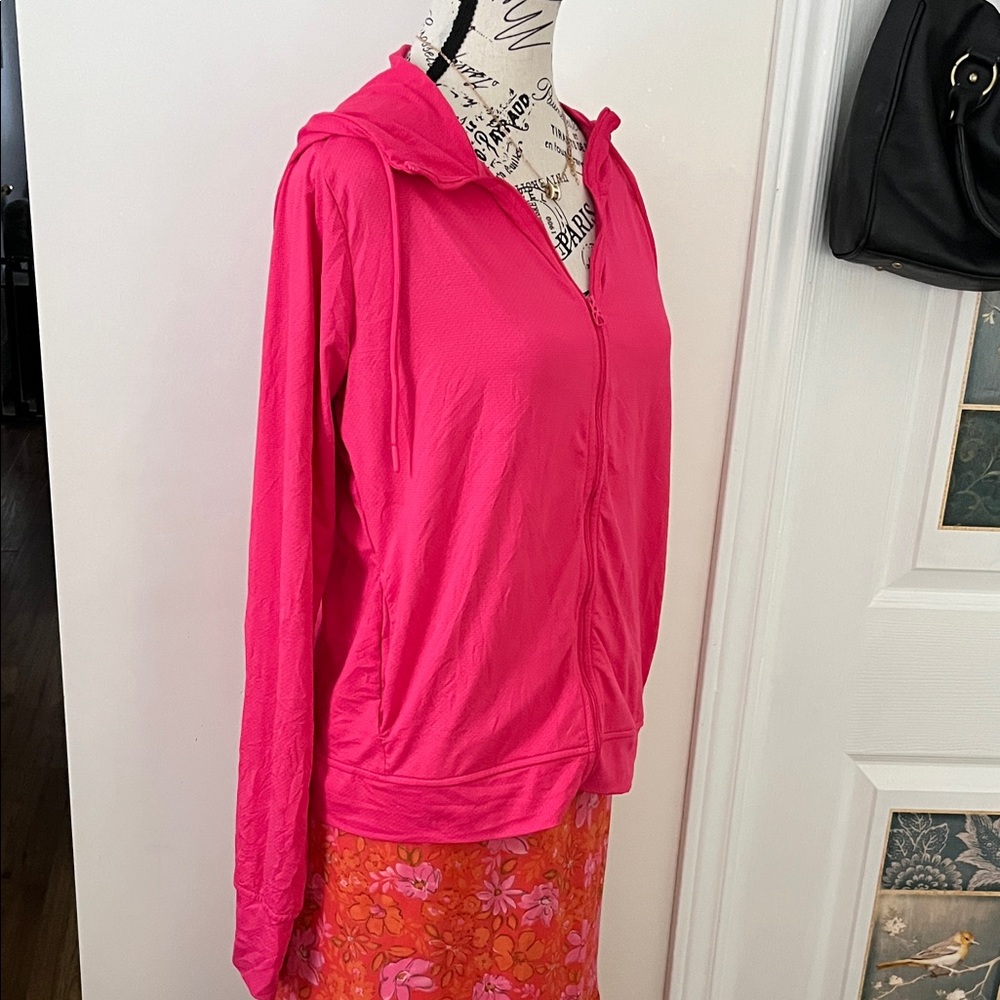 😃Vibrant Pink Zip-Up Hoodie